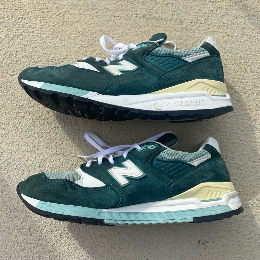 New Balance 998 Explore By Sea M998CSAM Men’s Size 13 Green White Abzorb USA - Picture 7 of 12